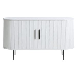 Nest of Nora Dressoir Nova – 140 cm breed – Met schuifdeuren – Eikenfineer – Wit