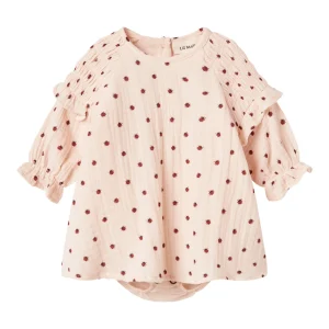 Lil' Atelier Baby Lilia blouse romper Silver Peony